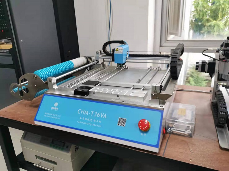 DHL Free Shipping Charmhigh CHMT36VA Desktop 2 Heads SMT Pick and Place Machine 29 feeders, Dual Cameras, PC Control