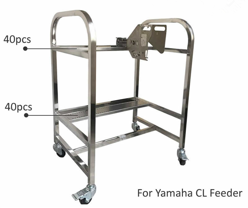 Yamaha SMT Feeder Cart, Feeder Trolley, Feeder Storage Cart, for YV Machine, Stainless Steel 80pcs