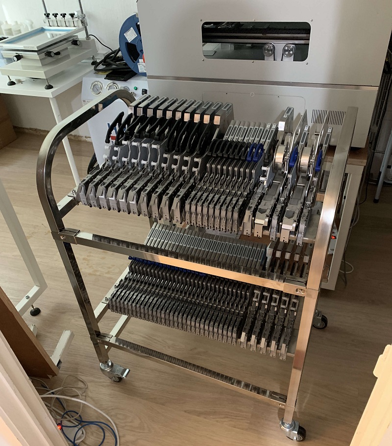 Yamaha SMT Feeder Cart, Feeder Trolley, Feeder Storage Cart, for YV Machine, Stainless Steel 80pcs