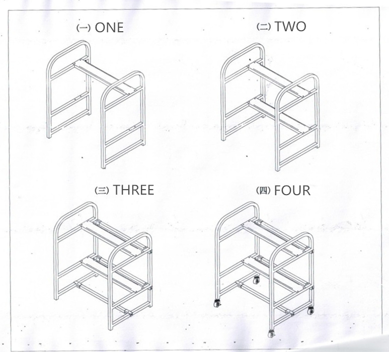 Yamaha SMT Feeder Cart, Feeder Trolley, Feeder Storage Cart, for YV Machine, Stainless Steel 80pcs