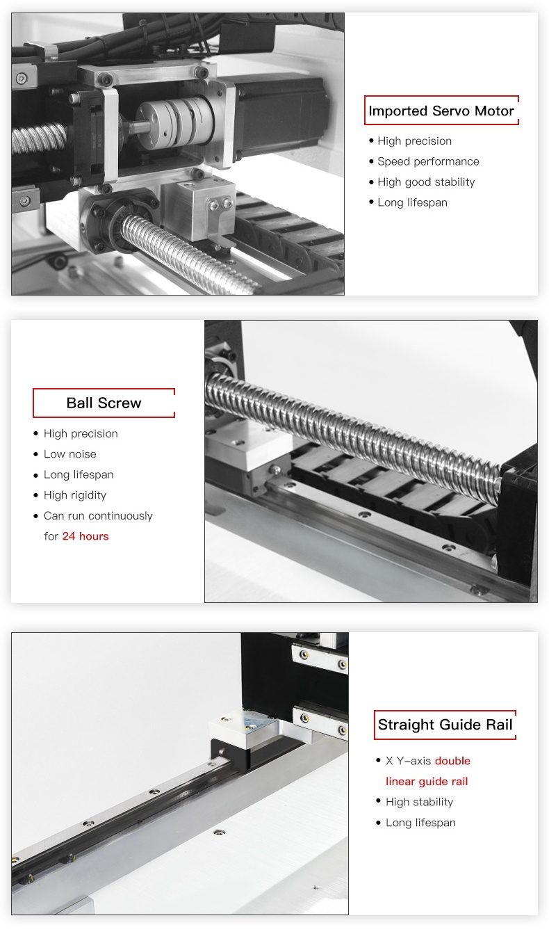 High Precision 0201 Economic 4 Heads CHM-551 SMT Pick and Place Machine Auto Nozzle Change CPK≥1.0