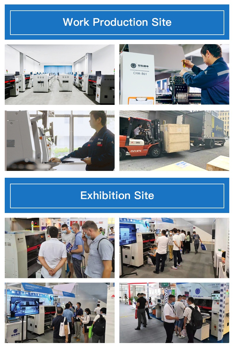 High Precision 0201 Economic 4 Heads CHM-551 SMT Pick and Place Machine Auto Nozzle Change CPK≥1.0