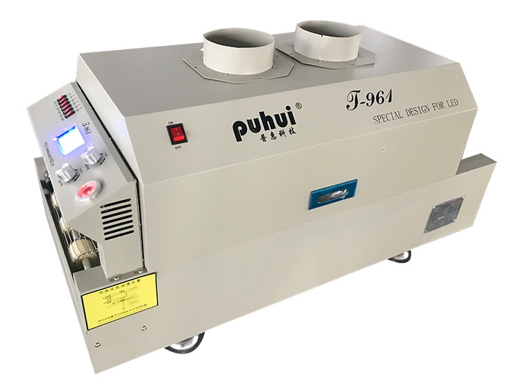 T961 Desktop Conveyor Reflow Oven 230*730mm Infrared IC Heater Soldering Oven Puhui 220V