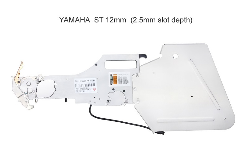 Universal Yamaha Electric Feeder (12mm) for Yamaha YV YG Machine, DIY Pick and Place Machine (Slot Depth 2.5mm)