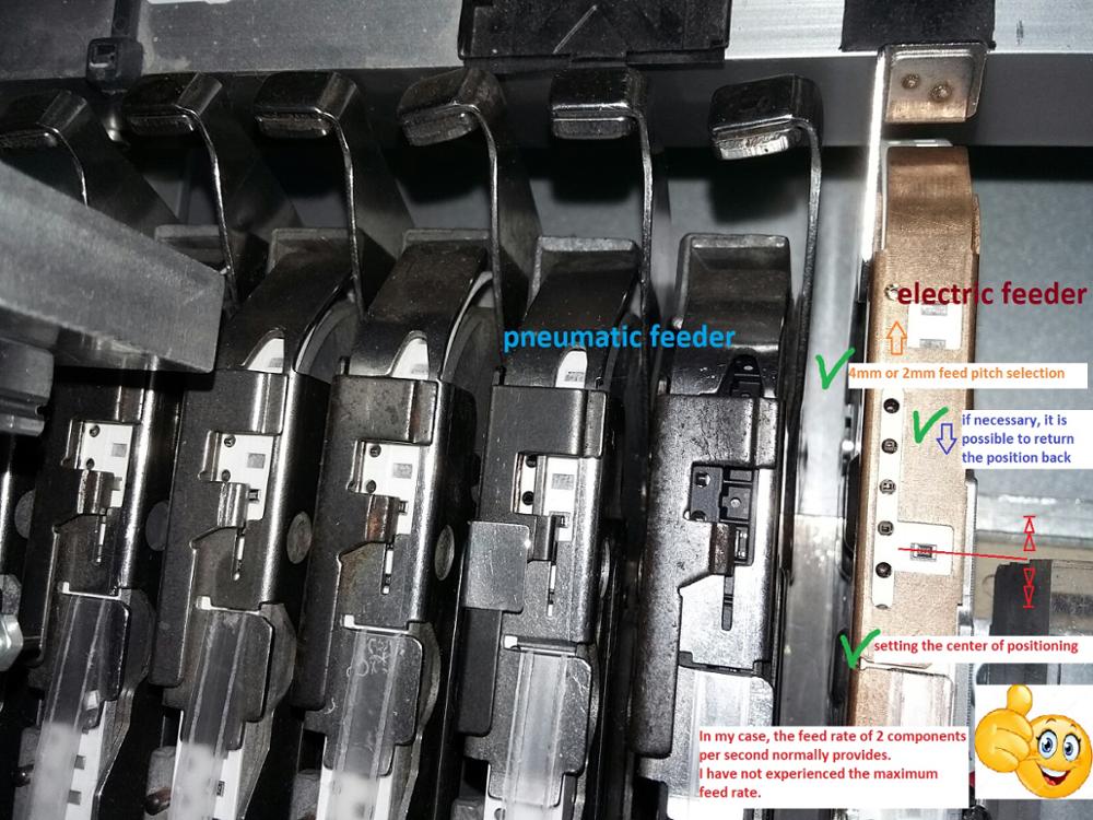 Universal Yamaha Electric Feeder (24mm) for Yamaha YV YG Machine, DIY Pick and Place Machine