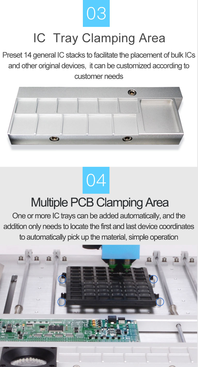DHL Free shipping CHMT36VA + Vibration Feeder Desktop SMT Pick and Place Machine Vision cameras, Closed-loop control, 0402-5050,SOP, QFN, TQFP