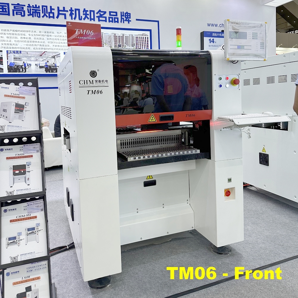 Charmhigh TM06 Full-automatic 6 Heads SMT Pick and place machine CPK≥1.0 Medium PCB Assembly Line