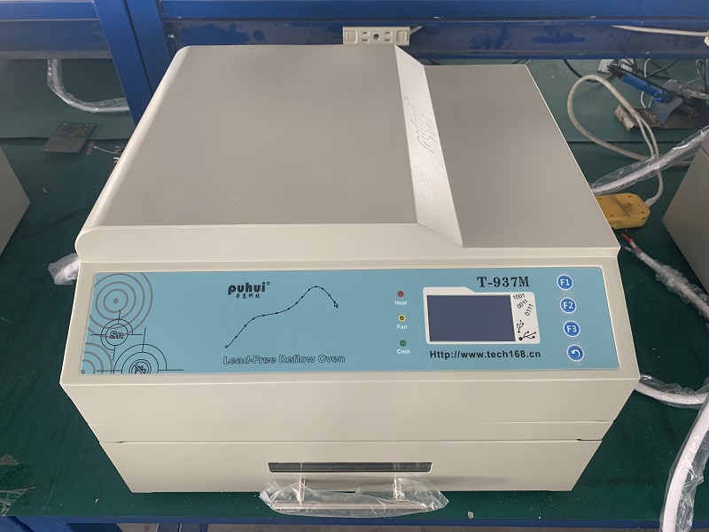 T937M Lead Free SMT Reflow Oven 3300w Hot Air Infrared IC Heater 350x400mm