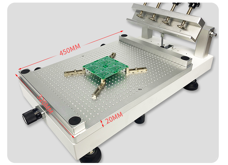 Hydraulic Cylinder 4532 Stencil Printer SMT Manual Solder Paste Printer,  High Precision Screen Printing Table, updated from 3040