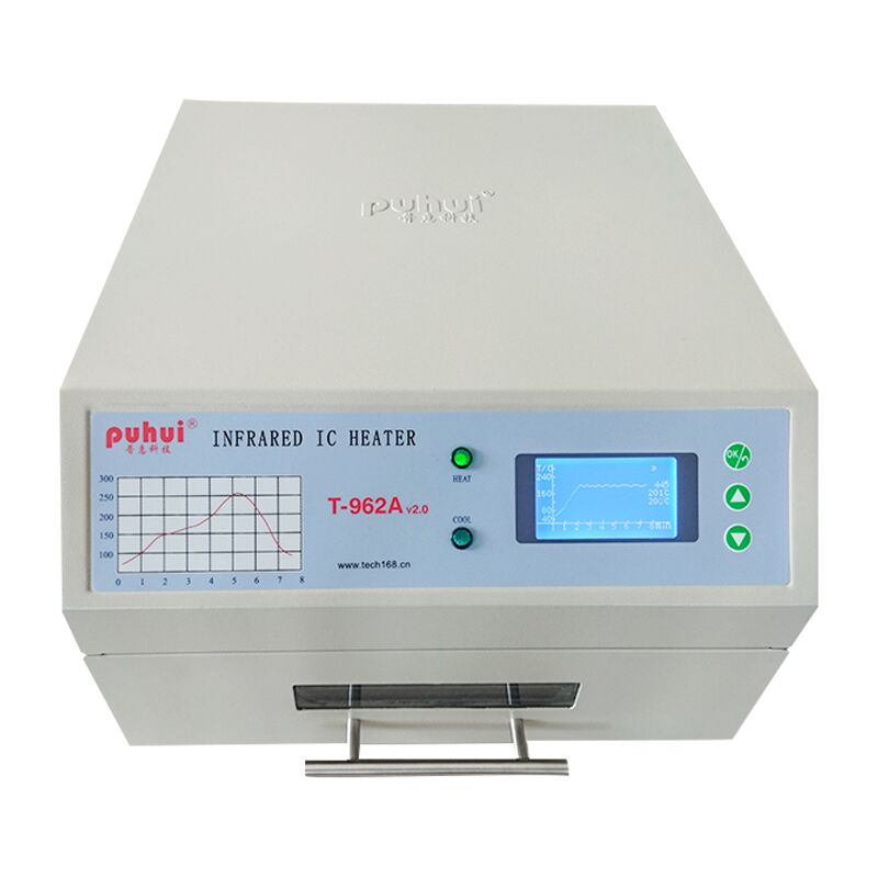 2025 New Version T962A SMT Reflow Oven, Can Connect with PC, Benchtop Infrared IC Heater, 300*320mm 1500w SMT Rework Sation Heating Station
