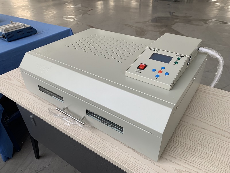 SMT Production Line: CHM-T48VB Vision SMT Pick and Place Machine chmt48vb + 3040 Stencil Printer + T962C Reflow Oven