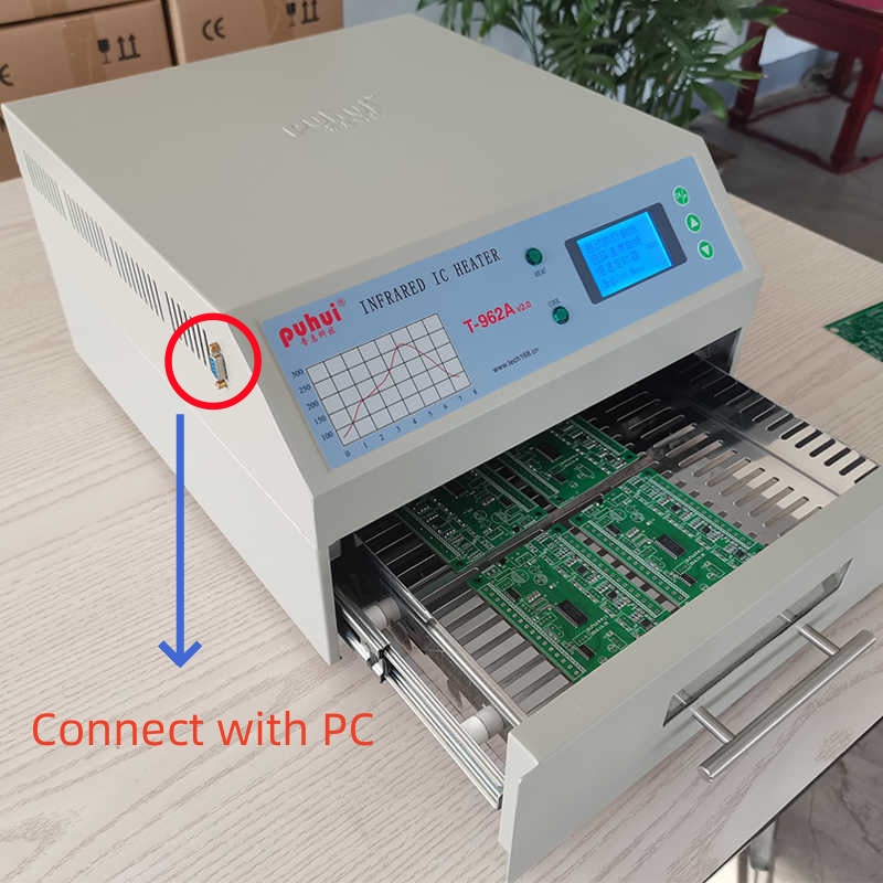 Hot Desktop SMT Production Line: CHM-T36VA Vision Pick and Place Machine chmt36va + 3040 Stencil Printer + Reflow Oven T962A