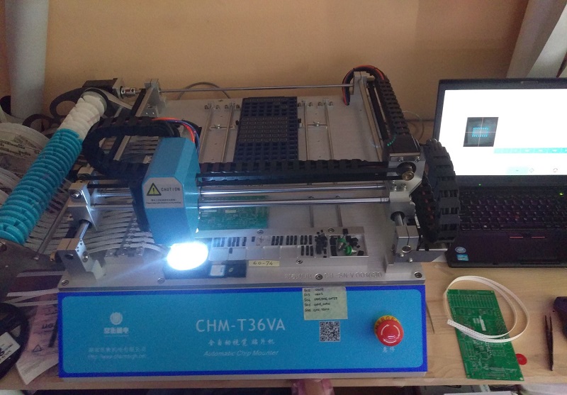 Hot Desktop SMT Production Line: CHM-T36VA Vision Pick and Place Machine chmt36va + 3040 Stencil Printer + Reflow Oven T962A