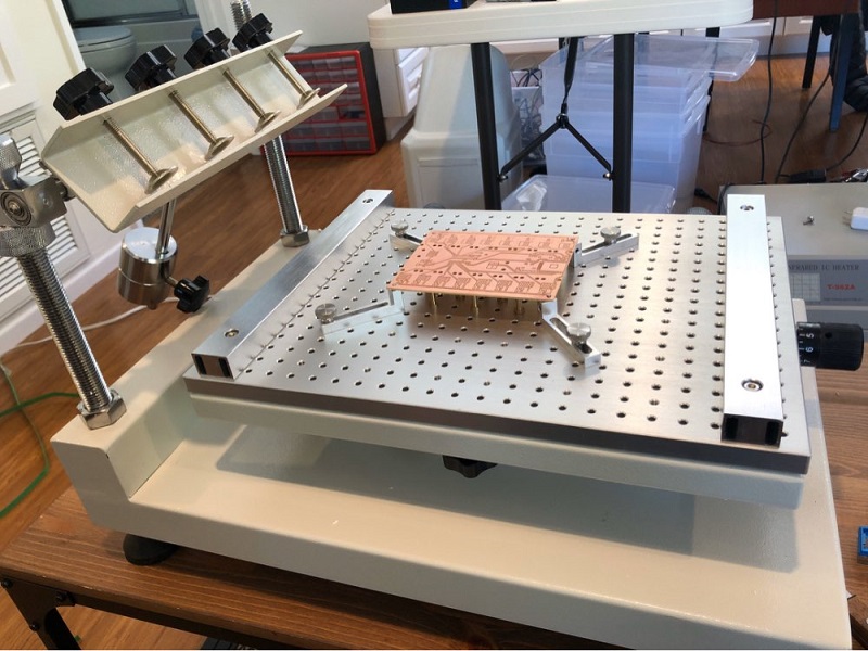 Hot Desktop SMT Production Line: CHM-T36VA Vision Pick and Place Machine chmt36va + 3040 Stencil Printer + Reflow Oven T962A