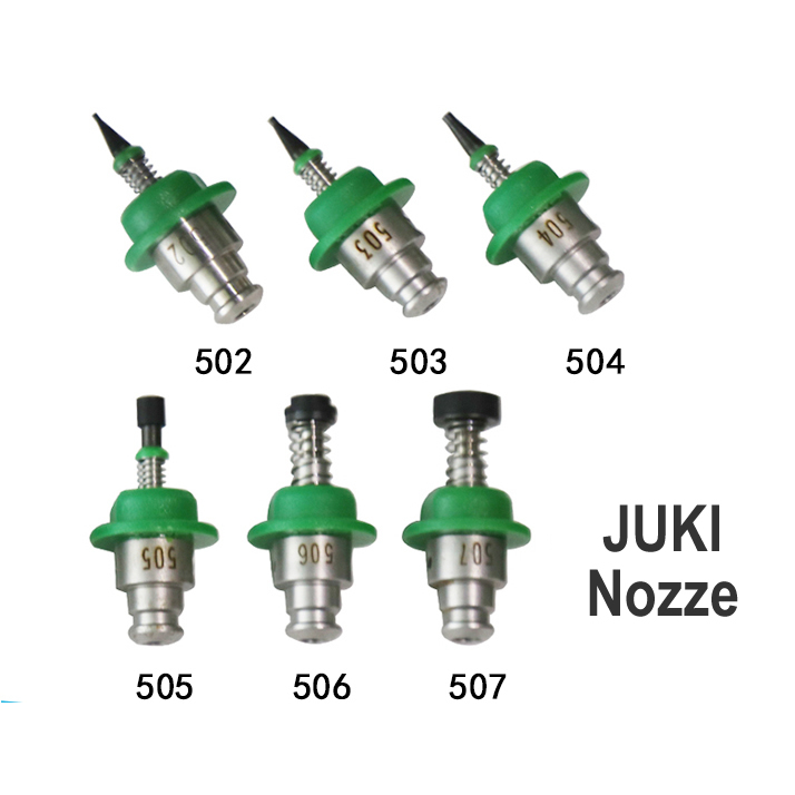 Free shipping Standard JUKI Nozzle Green (502 503 504 505 506 507) 6 size, SMT Nozzle for SMT Pick and Place Machine
