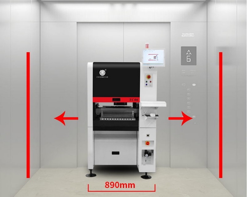 Width 89cm Compact Industrial SMD Pick and Place Machine TC06 Chip Mounter for PCB Assembly Line