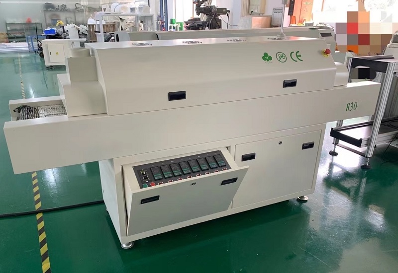 CHM-830 Vertical SMT Reflow Oven Hot Air 8 Temp Zones 1400*300mm Heating Station Soldering Machine