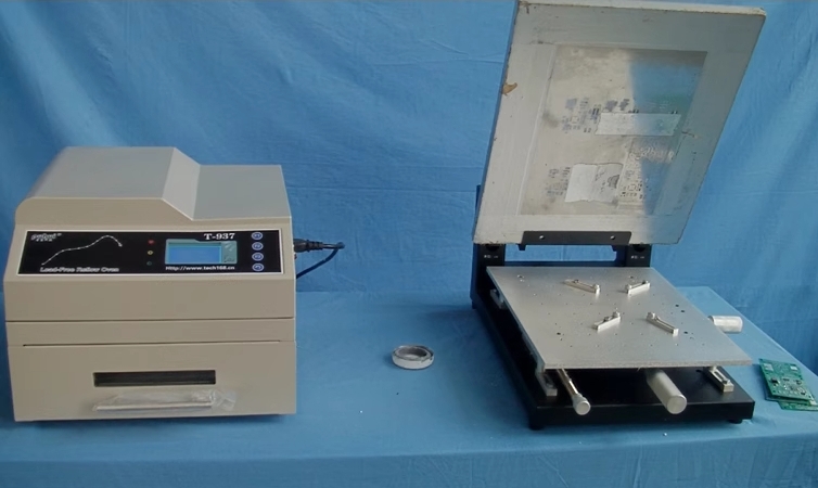 High-Precision Manual SMT Screen Printer for PCB, 300×400mm Solder Paste Printing Machine