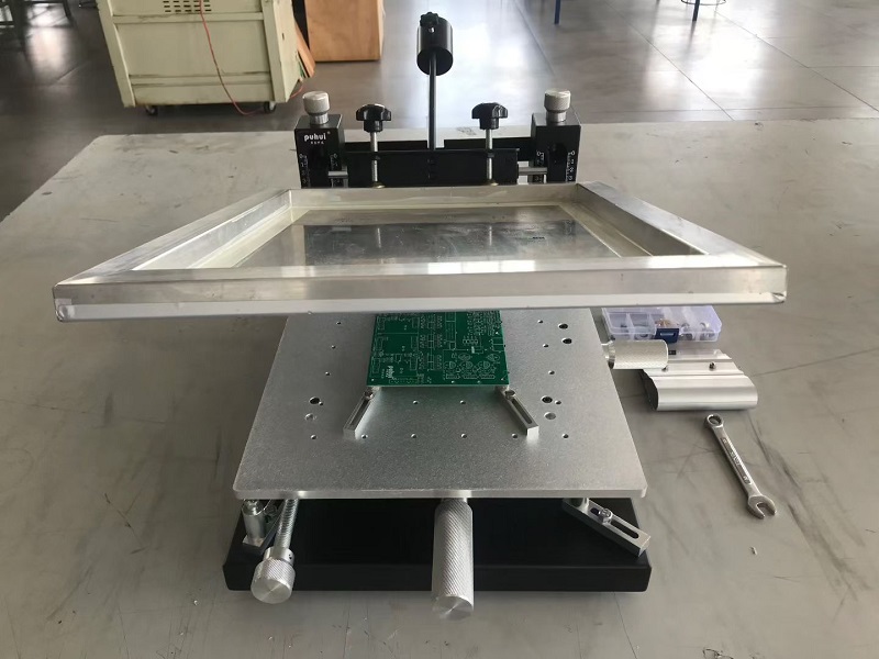 High-Precision Manual SMT Screen Printer for PCB, 300×400mm Solder Paste Printing Machine
