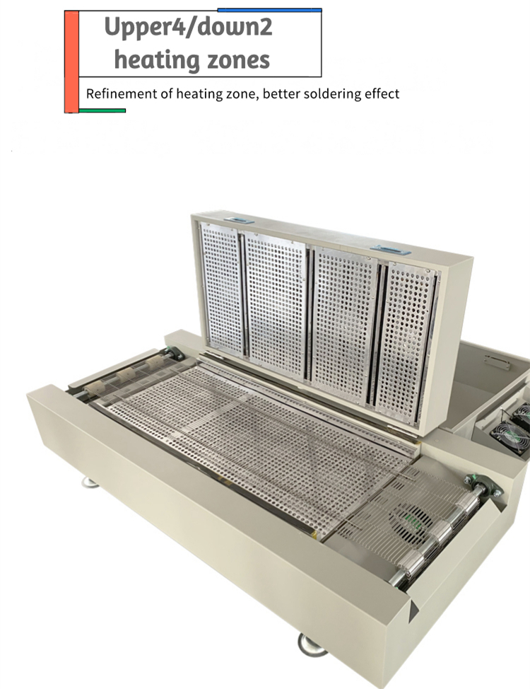 Lead-free T961s Desktop Reflow Oven LCD Touch Screen 1000*350mm Soldering Machine Infrared IC Heater