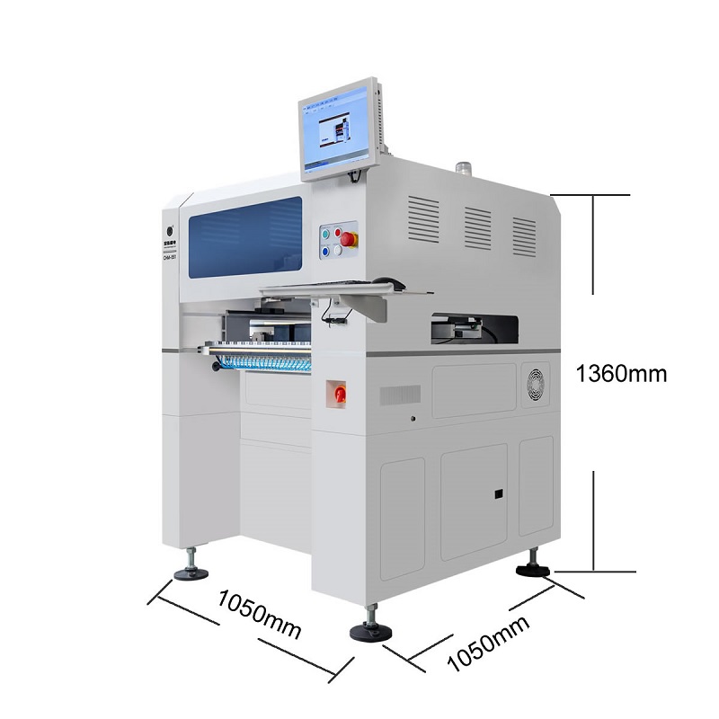 High Precision 0201 Economic 4 Heads CHM-551 SMT Pick and Place Machine Auto Nozzle Change CPK≥1.0
