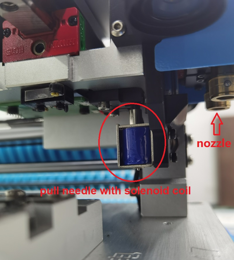 2pcs/lot Pull needle with Solenoid Coil for Charmhigh SMT Pick and Place Machine, Pull pin, Spring, Solenoid