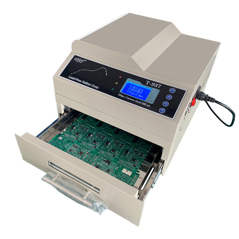 T937 Lead Free SMT Reflow Oven Hot Air Infrared IC Heater 306x322mm