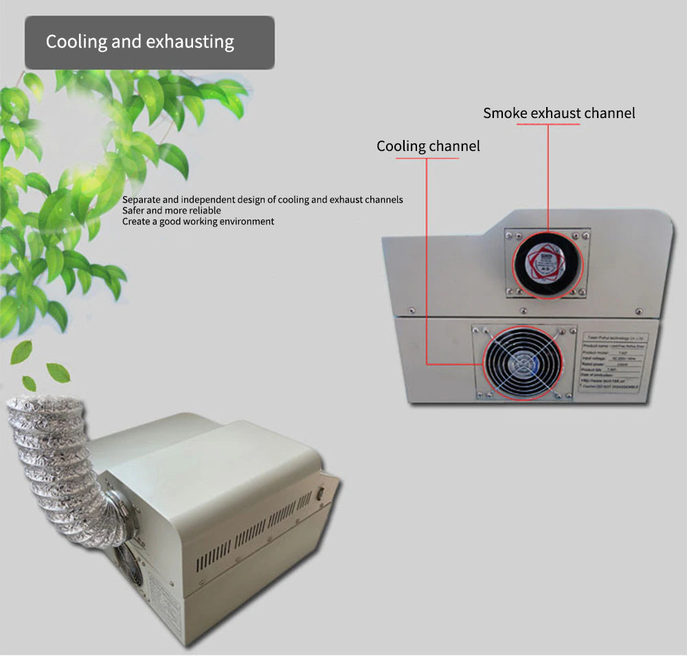 T937 Lead Free SMT Reflow Oven Hot Air Infrared IC Heater 306x322mm