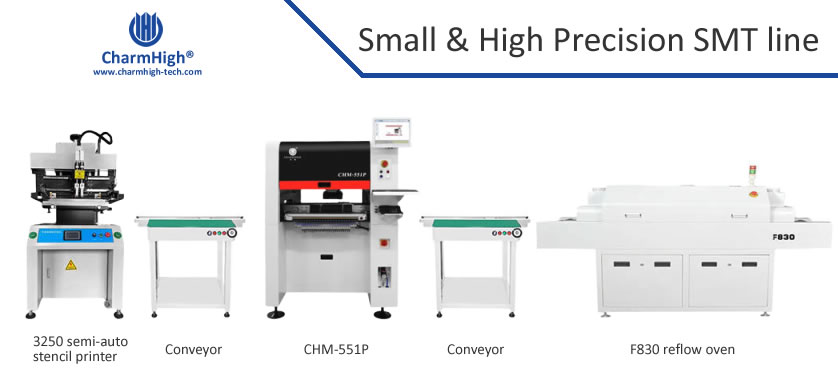 CHM-F830 Vertical SMT Reflow Oven Hot Air 8 Temp Zones 1400*300mm Heating Station Soldering Machine