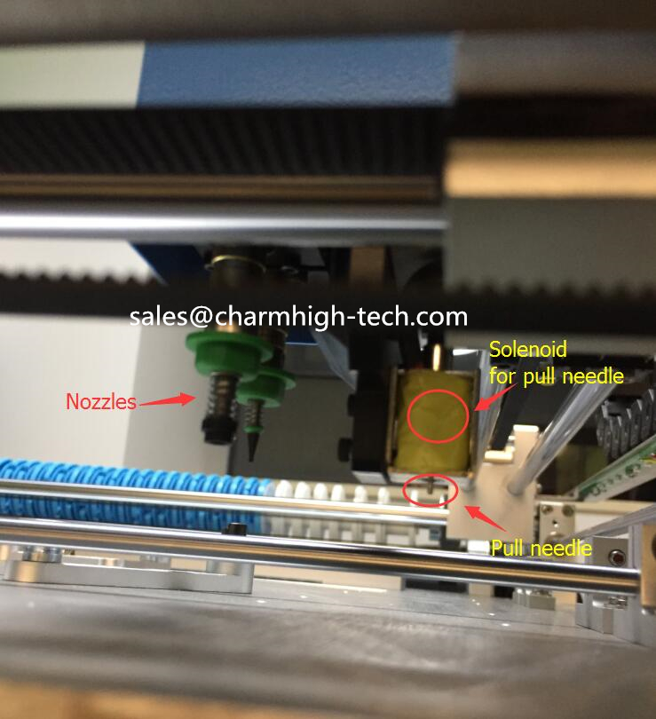 2pcs/lot Pull needle with Solenoid Coil for Charmhigh SMT Pick and Place Machine, Pull pin, Spring, Solenoid