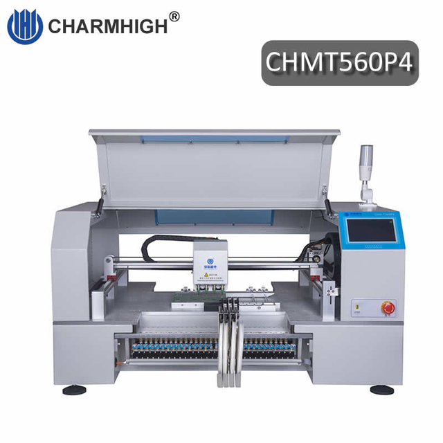 CHMT560P4 Desktop SMT pick and place machine, 4 Heads 30 feeders, Yamaha feeder 8, 12, 16, 24mm