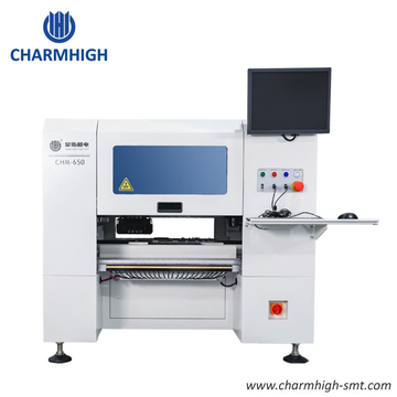 PCB Conveyor 4 Heads Desktop SMT Pick and Place Machine CHM-650, Auto Nozzle Change