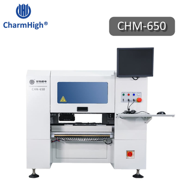 PCB Conveyor 4 Heads Desktop SMT Pick and Place Machine CHM-650, Auto Nozzle Change