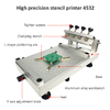 High Precision 4532 Stencil Printer SMT Manual Solder Paste Printer, Hydraulic Cylinder Screen Printing Table, updated from 3040