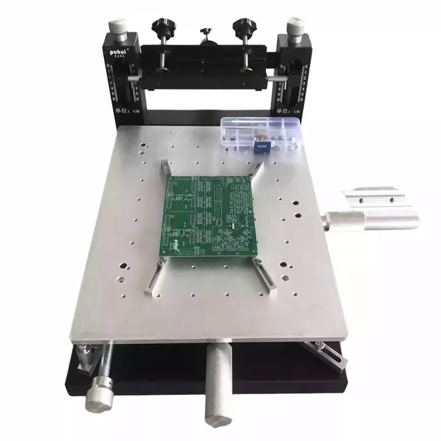 High-Precision Manual SMT Screen Printer for PCB, 300×400mm Solder Paste Printing Machine